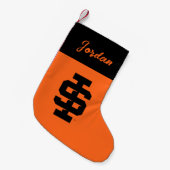 Idaho State University Bold Bengaals Logo Kleine Kerstsok (Voorkant (Hangend))