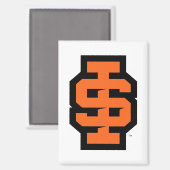 Idaho State University Bold Bengaals Logo Magneet (Voorkant / Achterkant)