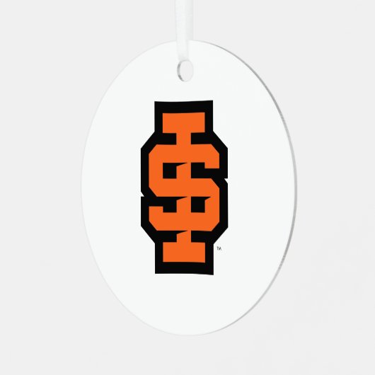 Idaho State University Bold Bengaals Logo Metalen Ornament (Voorkant links)