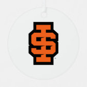 Idaho State University Bold Bengaals Logo Metalen Ornament (Voorkant)