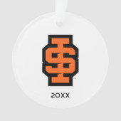 Idaho State University Bold Bengaals Logo Ornament (voorkant)