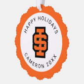 Idaho State University Bold Bengaals Logo Ornament Kaart (Links)