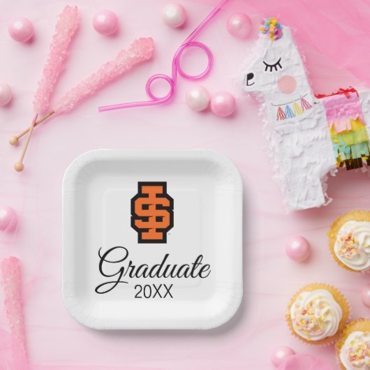 Idaho State University Bold Bengaals Logo Papieren Bordje (Feest)