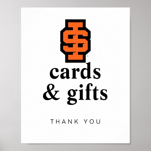 Idaho State University Bold Bengaals Logo Poster (Voorkant)