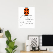 Idaho State University Bold Bengaals Logo Poster (Thuiskantoor)