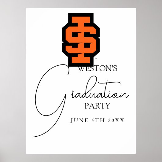 Idaho State University Bold Bengaals Logo Poster (Voorkant)