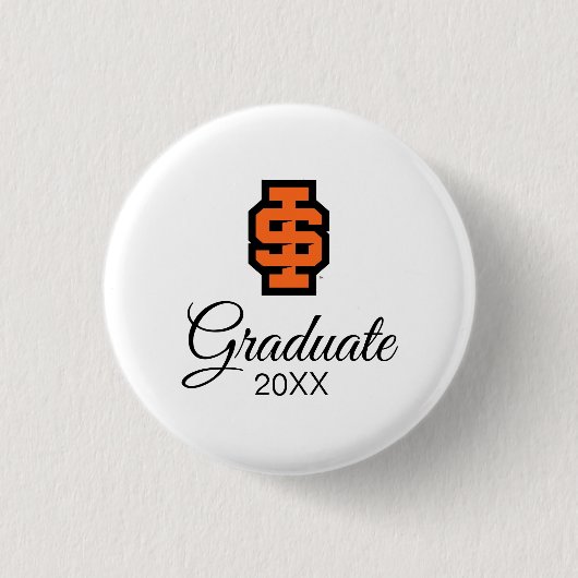 Idaho State University Bold Bengaals Logo Ronde Button 3,2 Cm (Voorkant)