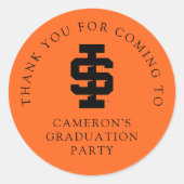 Idaho State University Bold Bengaals Logo Ronde Sticker (Voorkant)