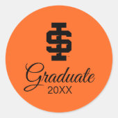 Idaho State University Bold Bengaals Logo Ronde Sticker (Voorkant)