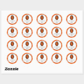 Idaho State University Bold Bengaals Logo Ronde Sticker (Vel)