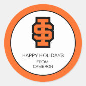 Idaho State University Bold Bengaals Logo Ronde Sticker (Voorkant)