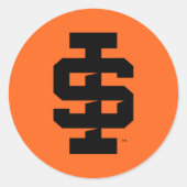 Idaho State University Bold Bengaals Logo Ronde Sticker (Voorkant)