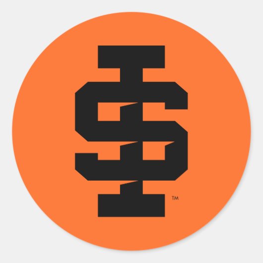 Idaho State University Bold Bengaals Logo Ronde Sticker (Voorkant)