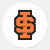 Idaho State University Bold Bengaals Logo Ronde Sticker (Voorkant)