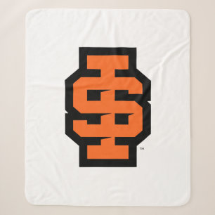 Idaho State University Bold Bengaals Logo Sherpa Deken