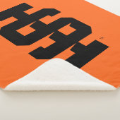 Idaho State University Bold Bengaals Logo Sherpa Deken (3/4)