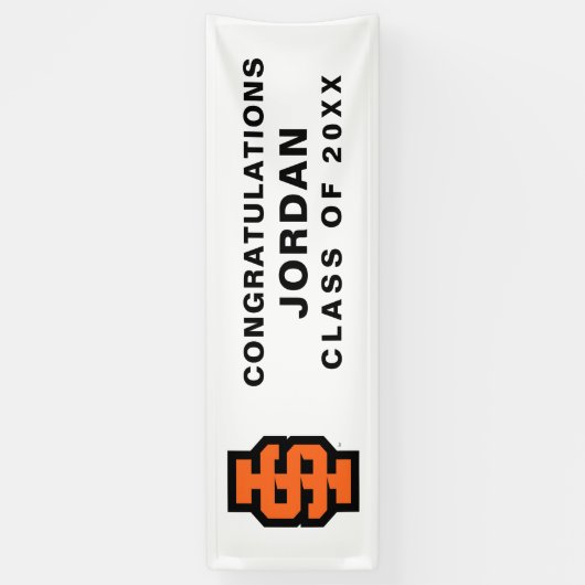 Idaho State University Bold Bengaals Logo Spandoek (Verticaal)