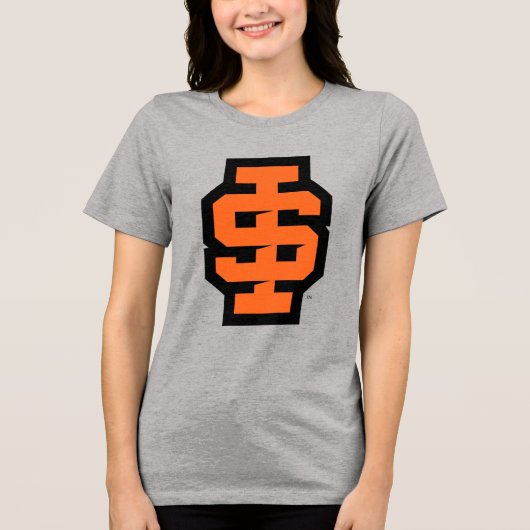 Idaho State University Bold Bengaals Logo Tri-Blend Shirt (Voorkant)