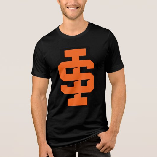 Idaho State University Bold Bengaals Logo Tri-Blend Shirt (Voorkant)