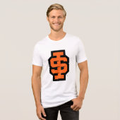Idaho State University Bold Bengaals Logo Tri-Blend Shirt (Voorkant volledig)
