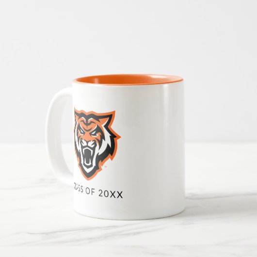 Idaho State University Bold Bengaals Logo Tweekleurige Koffiemok (Voorkant links)
