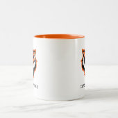 Idaho State University Bold Bengaals Logo Tweekleurige Koffiemok (Center)