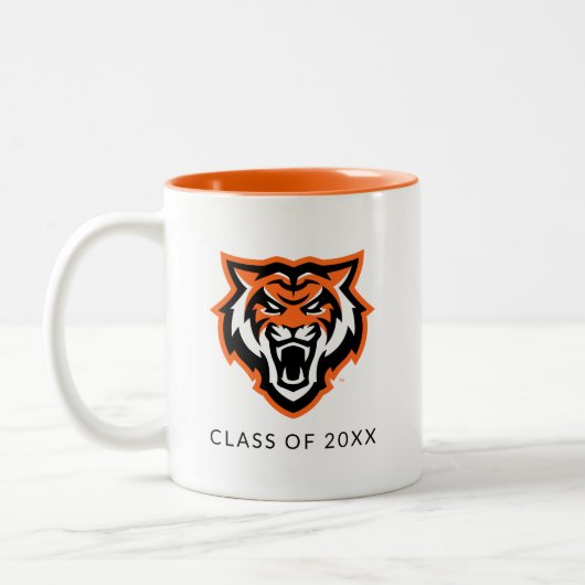 Idaho State University Bold Bengaals Logo Tweekleurige Koffiemok (Links)