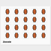 Idaho State University Bold Bengaals Logo Vierkante Sticker (Vel)