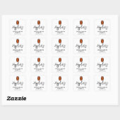 Idaho State University Bold Bengaals Logo Vierkante Sticker (Vel)