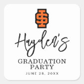 Idaho State University Bold Bengaals Logo Vierkante Sticker (Voorkant)