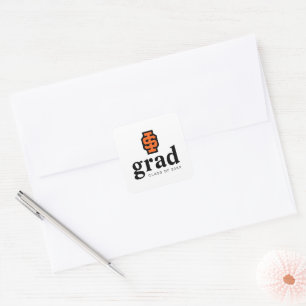 Idaho State University Bold Bengaals Logo Vierkante Sticker
