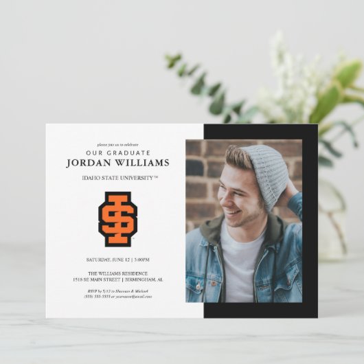 Idaho State University Bold Bengals Logo Aankondiging (Staand voorkant)