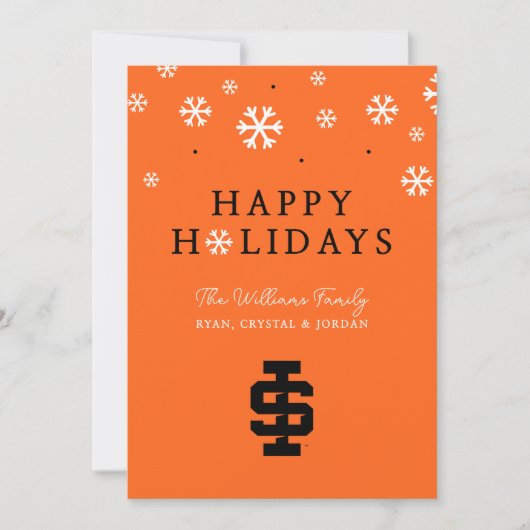 Idaho State University Bold Bengals-logo Feestdagenkaart (Voorkant)