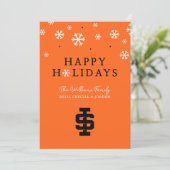 Idaho State University Bold Bengals-logo Feestdagenkaart (Staand voorkant)