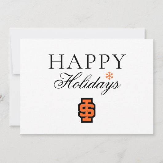 Idaho State University Dappere Bengalen Logo Feestdagenkaart (Voorkant)