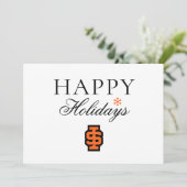 Idaho State University Dappere Bengalen Logo Feestdagenkaart (Staand voorkant)