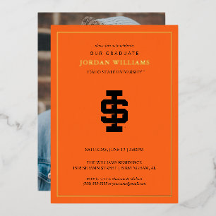 Idaho State University Dappere Bengalen Logo Folie Uitnodiging