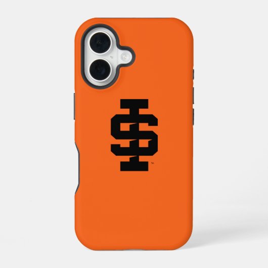 Idaho State University Dappere Bengals Logo iPhone 16 Hoesje (Achterkant)