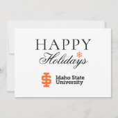 Idaho State University Officiële Logo Design 2 Feestdagenkaart (Voorkant)