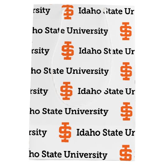 Idaho State University Officiële Logo Design 2 Medium Cadeauzakje (Achterkant)