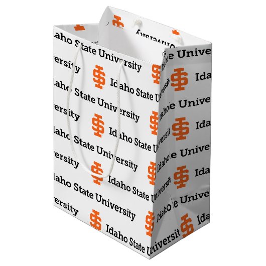Idaho State University Officiële Logo Ontwerp 2 Medium Cadeauzakje (Voorkant Gekanteld)