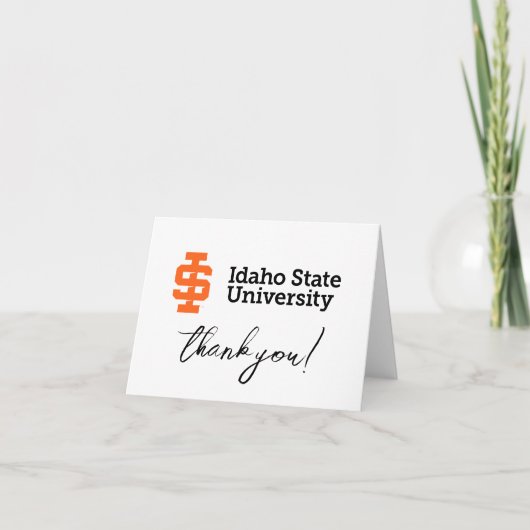 Idaho State University Officiële Logo-ontwerp Bedankkaart (Voorkant)