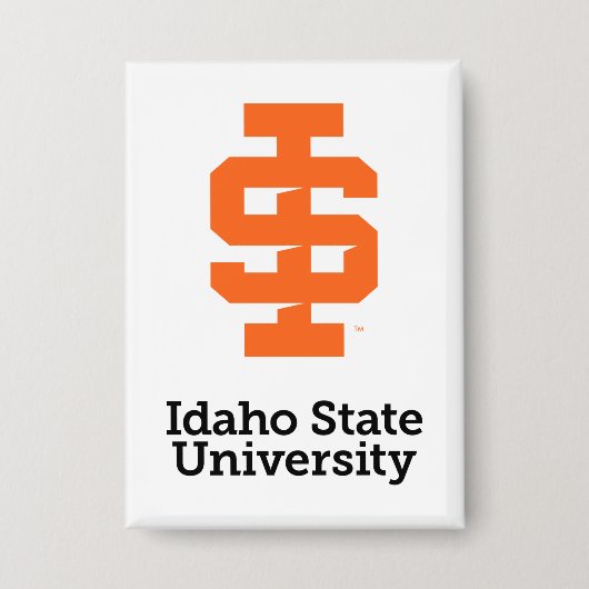 Idaho State University Officiële Logo-ontwerp Button (Voorkant)