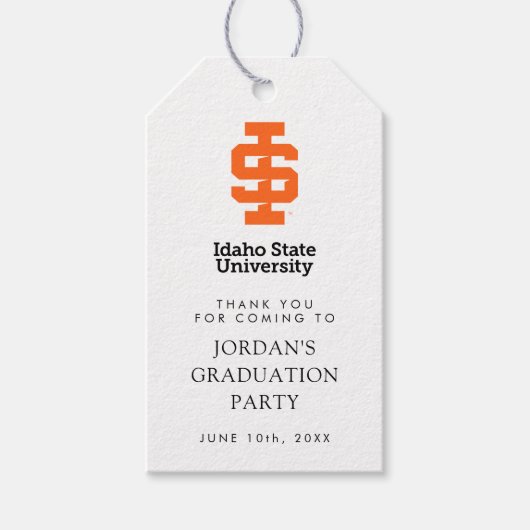 Idaho State University Officiële Logo-ontwerp Cadeaulabel (Voorkant)