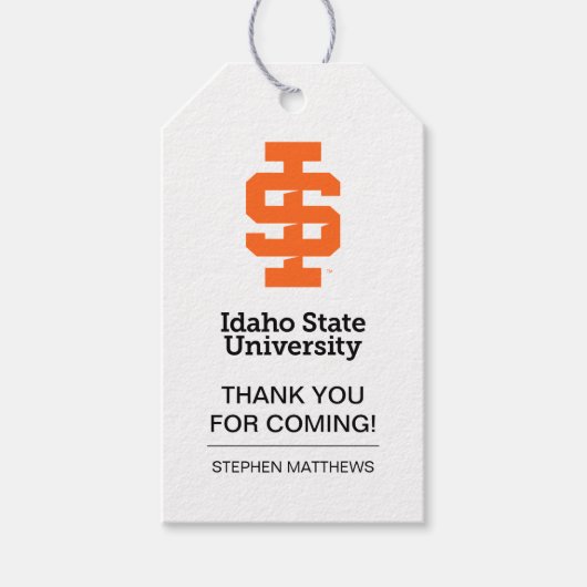 Idaho State University Officiële Logo-ontwerp Cadeaulabel (Voorkant)