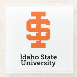 Idaho State University Officiële Logo-ontwerp Glazen Onderzetter