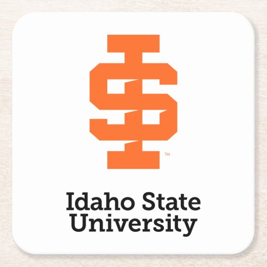 Idaho State University Officiële Logo-ontwerp Kartonnen Onderzetters (Voorkant)