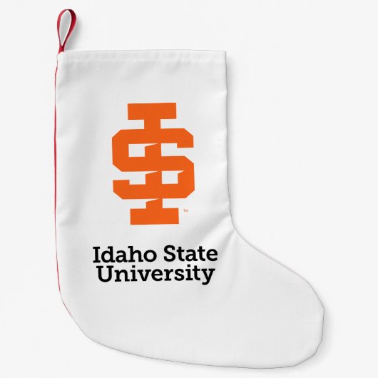 Idaho State University Officiële Logo-ontwerp Kleine Kerstsok (Voorkant)