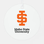 Idaho State University Officiële Logo-ontwerp Metalen Ornament (Achterkant)