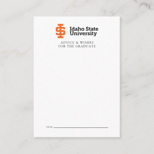 Idaho State University Officiële Logo-ontwerp Notitiekaartje (Voorkant)